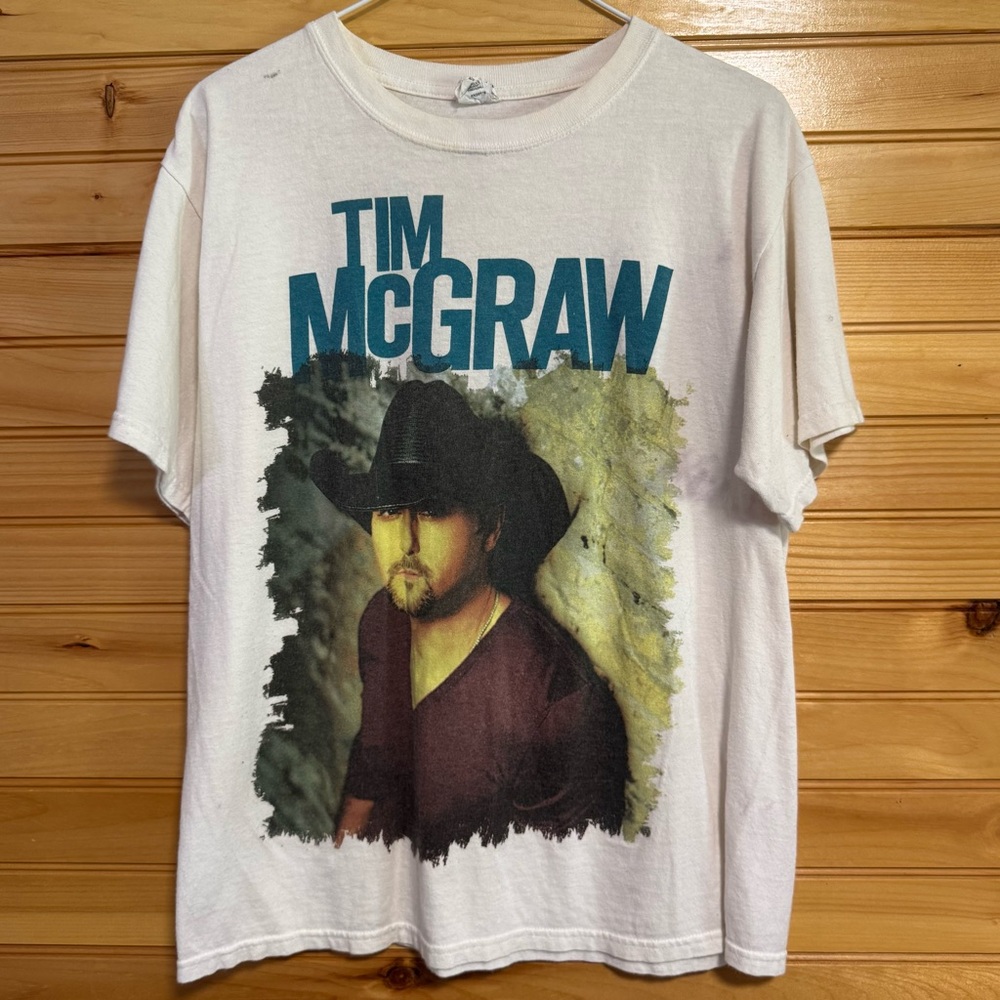 Anvil Tim McGraw 2012 Brothers of the Sun Tour Graphic Tee - White Medium